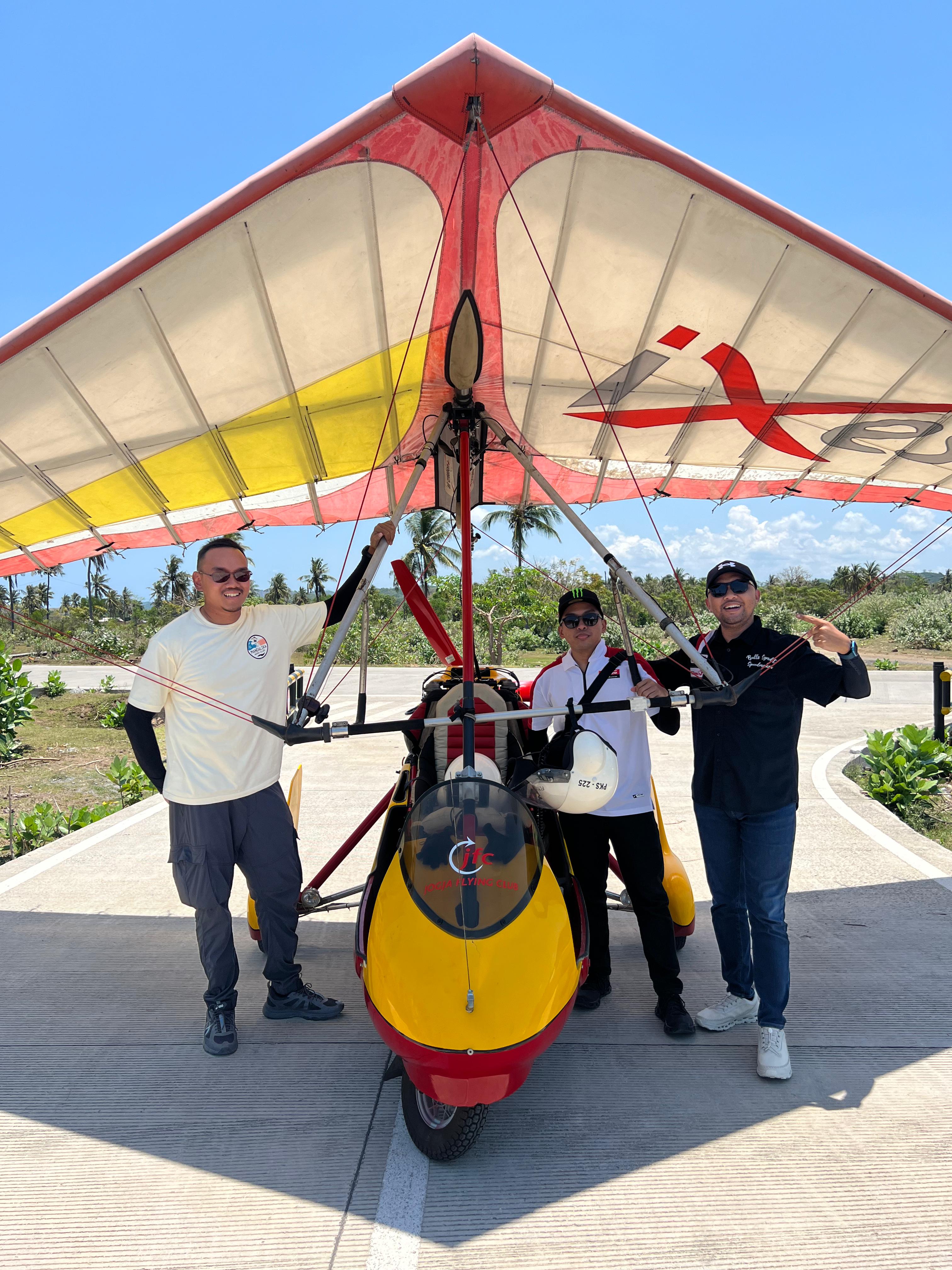 Trike at Tanjung Aan runway